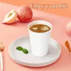 Disposable White Paper Cups Beverage Drinking Paper Coffee Tea Milk Cup Drink Accessories