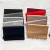 Klassischer Plaid Luxusdesigner Schal Kaschmir Quasten Designer Schals Schals Schal Sciarpa für Winter Frauen und Herren