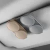 2024 Leather Sunglasses Bracket Double-Clip Gm Interior Card Ticket Fastener Portable Sunshade Organizer Car Accessories