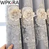 embroidery curtains living room