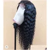 Lace Wigs Human Hair Front Braided Hd Transparent Fl Female Doll Wig Drop Delivery Products Dh97Z