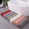 Bath Mats Mircrofiber Bath Mat Super Absorbent Bathroom Carpets Rugs Bathtub Floor Mat Doormat For Shower Room Toilet Bathroom Mat 4 Size 230303