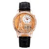 Relojes de pulsera Moda Mujer Reloj de pulsera Cuarzo Señoras Reloj famoso Torre Eiffel Dial Zegarek Damski