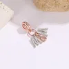 FIT Pandora Charm Bracelet European Rose Gold Mother's Day Interweave Mom Silver Charms Beads DIY Snake Chain for Women Bangle Netclace Jewelry