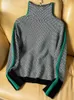 Suéteres de mujer suéter coreano suéteres de punto jerseys de punto para mujer suéter de moda Mujer cuello alto de mujer prendas de punto tops 230306