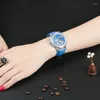 Montres-bracelets suisses montres carnaval plein diamant montre femmes japon MIYOTA automatique mécanique saphir horloge C86905-4