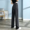 Women's Jeans High Quality Cotton Jeans Women Wide Leg Denim Pants Femme Black Blue Streetwear Baggy Straight Design Waist Trousers Woman XXL 230306