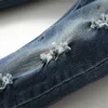 Jeans KidsCool Space Baby Child Boys Ripped Hole Jeans Toddler Kids Elastic midja Estruerad Denim Pants 230306