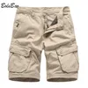 Mäns shorts Bolubao Cargo Men's Shorts Summer Trend Fashion Slim Work Pants High Quality Design Camouflage Shorts Man 230306