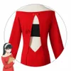 Costumes de anime mangá espião x Família cosplay yor forger venha anime spyxfamily cosplay feminino casual usa camisola vermelha trança de trança de trança z0301