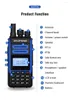 Walkie Talkie 2023 Original Power Baofeng BF H7 Blue Ham CB 라디오 방송국 듀얼 밴드 트랜시버 10km 헌팅 인터콤