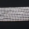 Beaded Necklaces Fine Jewelry Selling Chinese Akoya Round Shape Natural White Color Pearl Strand 230306