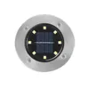 8 LED Outdoor Solar Garden Light Lawn Lamps Waterproof in-Ground Lights Solar Lighting For Pathway Yard Deck White/Warm White D2.0