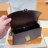 Neue braune Blumentasche Designer Luxus Schulter Umhängetasche Handtaschen Klassische Vintage Messenger Geldbörse Leder Mode Hand 02