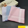 Man Handkerchief Towels Cotton Vintage Plaid Stripe Handkerchief Men Business Casual Pocket Squares Napkins Towel