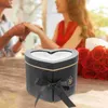 Gift Wrap Box Flower Gift Heart Shaped Boxes Double Tins Day Window Layers Valentines Valentine Wrapping Contsed Case Container Lid Rose 230306