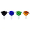 CSYC G049 Smoking Pipe Tobacco Dome Bowl 14mm 18mm Male Colorful Dab Rig Glass Bong Bubbler Pipes Bowls