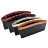 PU Leather Car Organizer Scorage Car Gling Gap Case Storage Pocket متعدد الوظائف مقعد السائق ملحقات كأس الكأس