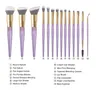 Produkty kosmetyczne Rose Gold Makeup Brush niestandardowe logo Bezpłatne próbki Producenci twarzy zestawu do makijażu SMP20021-12 i 14pcs oraz czarne/białe/różowe wiadro