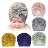 Şapkalar Citgeesolid Toddler Bebek Kız Kızlar Türban Kafa Şarfı Beanie Pamuk Şapk Katı Kapak Bandı