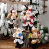 Weihnachtsdekorationen, Weihnachtsmann-Dekoration, 1 Stück, Baumharz, Weihnachtsmann-Ornament, Ständer, kleiner Puppenanhänger