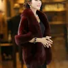 Scarves 2023 Faux Fur Wraps Winter Imitation Shawl Mink Cape Coat Pure Leather Grass Cloak Warm Pashmina