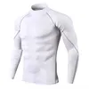 Men's T Shirts Quick Dry Running Shirt Men Bodybuilding Sport T-shirt Long Sleeve Compression Fitness Rashgard Tight