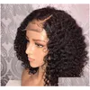 Lace Wigs Human Hair Braided Short Hd Transparent Fl Wig Drop Delivery Products Dhrgu