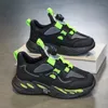 2023 Fashion Hotsale Buty dziecięce różowe czerwone czarne zielone sprężyna obrotowe guziki oddychające siatkowe buty Sneakers Color47