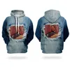 Sweats à capuche pour hommes WHOSONG 3D Embrasure Loophole Bloody Human Body Hole Homme Sweat à capuche pour garçons Individualité Sweat-shirt