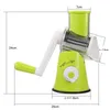 Outils New Manual Vegetable Cutter Slicer Cuisine Kitchen Roller Gadgets Tool Vegetable Hopper Round Slicer Graters Potato Carrot Cheese Shredde