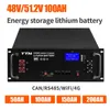 TTN Smart Lifepo4-Batterie BMS Active Balancer 48 V 100 Ah Rackmontierter 48 V netzunabhängiger Solar-Lifepo4-Batteriesatz