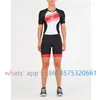 Ensembles de course Cyclisme Triathlon Trisuit Femmes Maillots de bain de cyclisme en plein air Roap Ciclismo Team Vtt Vêtements de vélo Vélo de route Manches courtes Course à pied