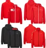 F1 Veste Formule 1 Zipper Sweat-shirt Motage de course Mobus de course extérieur chauffeur hors route, veste pour hommes, jersey de motocross personnalisé