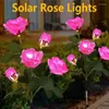 Solar -LED -Blumenlichter im Freien wasserdichte Gartenlandschaft Lampe intelligente Lichtsteuerung Rosenheim Dekorative