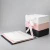 Present Wrap Luxury Magnetic Box med Ribbon Presentförpackning för Party Wedding Engagement Present Wrap Bridesmaid Proposal Storage 230306