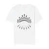 Мужская дизайнерская одежда рубашка мужская футболка для футболки для глаз Kenz и буквы, напечатанные Hiphop Styles Пара негабаритная футболка азиатская размер S-2XL 24WI#