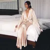 Women s Sleepwear AEL Fashion Loose Soft Comfortable Night Robe Women Belt Bathrobe Sleep Sexy Shift Select 3 Color 230303