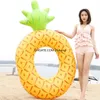 160 cm géant ananas flotteurs matelas gonflable anneau de natation sports nautiques flotteurs tube matelas plage jouet piscine salon sièges Tube