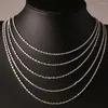 Chains 20pcs 2023 925 Silver Twisted Chain For 16-24inch Wholesale Drop Plated Double Water Wave 2mm Necklace