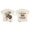 T-shirt da uomo versione alta RRR123 Matthew Viper Print Mesh Red manica corta allentata da donna T230306