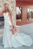 Romantic Lace Mermaid Wedding Dresses Sexy Open Back V Neck Appliques Long Bridal Gowns Plus Size Vestidos De Novia Custom Made BC