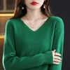 Women's Sweaters Sweater Women Autumn Winter Women Sweaters Fashion V-neck Cashmere Sweater Women Knitted Sweater Pullover Tops 230306