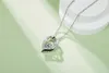 Pendentif Colliers Amour Spirituel Et Blanc Plaqué Gra Certificat Moissanite Diamant Collier 50 Points D Grade Cadeau