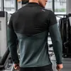 Outdoor TShirts Mens Gym Compression Shirt Male Rashgard Fitness Long Sleeves Running Clothes Homme Tshirt Football Jersey Sportswear Dry Fit 230306