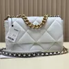 Bag Luggage Accessory Designer Bag Goat Skin Flap Purse Gold and Silver Stitching Chain Handbags Diamond Lattice Luggage Bag 7474