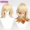 Costumes Anime Kaveh Cosplay Venez Perruque Accessoires Genshin Impact Cape Uniforme Cheveux Blonds Boucles D'oreilles Plume Épingle À Cheveux Gants Ceinture Sumeru Architect Z0301