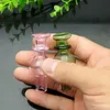 Pipas para fumar Boquilla de succión de color con bola Bongs de vidrio Pipa para fumar de vidrio