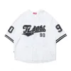 Blouses Femmes Chemises Houzhou Chemise de baseball Femmes et hommes Hippe Vintage Oversize Hip Hop Streetwear Style coréen à manches courtes à manches courtes Blouse 230306