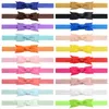 Hair Accessories 20pcs /set Cute Bow Tie Headband Band Candy Color Ribbon Elastic Hairband Baby Girl Kids Born